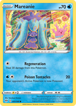 Mareanie #051/189 Common / Darkness Ablaze