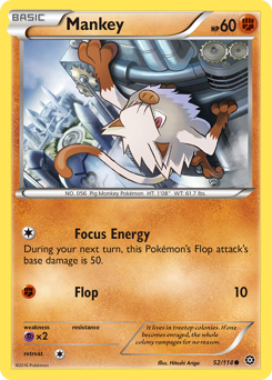 Mankey #052/114 Common / Steam Siege