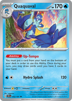 Quaquaval #052/191 Uncommon (Reverse Holofoil) / Surging Sparks