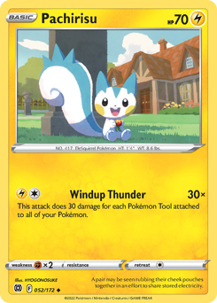 Pachirisu #052/172 Uncommon / Brilliant Stars
