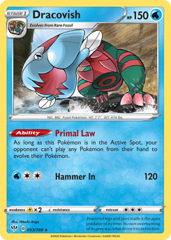 Dracovish #053/189 Holo Rare (Holofoil) / Darkness Ablaze