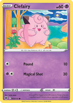 Clefairy #053/172 Common (Reverse Holofoil) / Brilliant Stars