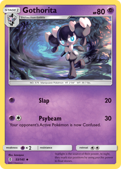 Gothorita #053/145 Uncommon (Reverse Holofoil) / Guardians Rising