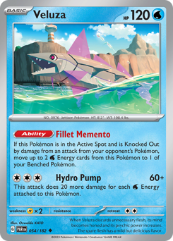 Veluza #054/182 Uncommon (Reverse Holofoil) / Paradox Rift