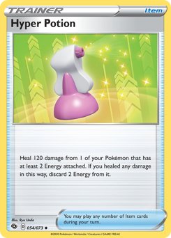 Hyper Potion #54/73 Uncommon (Reverse Holofoil) / Champion's Path