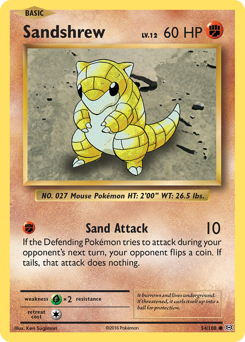 Sandshrew #054/108 Common / Evolutions