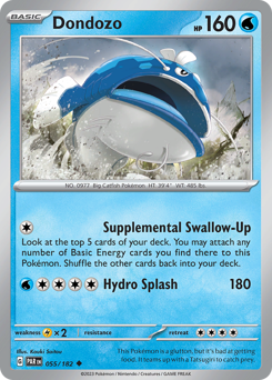 Dondozo #055/182 Uncommon (Reverse Holofoil) / Paradox Rift