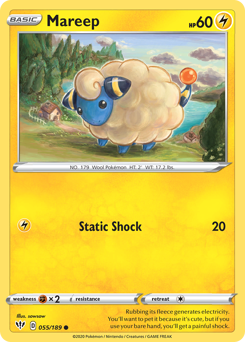 Flaaffy #056/189 Uncommon (Reverse Holofoil) / Darkness Ablaze