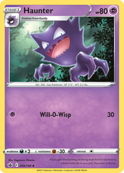 Haunter #056/198 Uncommon (Reverse Holofoil) / Chilling Reign