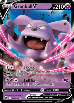Granbull V #057/172 Ultra Rare (Holofoil) / Brilliant Stars