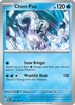 Chien-Pao #057/182 Rare (Holofoil) / Paradox Rift