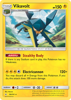 Vikavolt #059/214 Holo Rare (Reverse Holofoil) / Unbroken Bonds