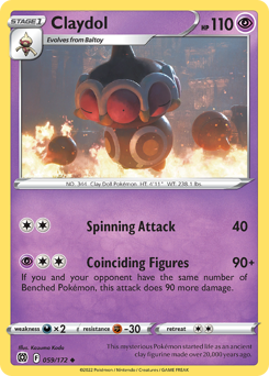 Claydol #059/172 Uncommon / Brilliant Stars
