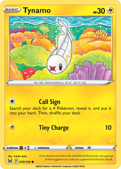 Tynamo #059/196 Common / Lost Origin