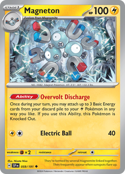 Magneton #059/191 Uncommon (Reverse Holofoil) / Surging Sparks