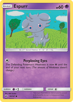 Espurr #059/147 Common (Reverse Holofoil) / Burning Shadows