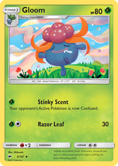 Gloom #005/147 Uncommon (Reverse Holofoil) / Burning Shadows