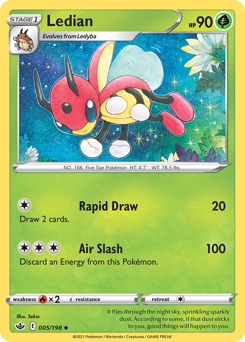 Ledian #005/198 Uncommon / Chilling Reign