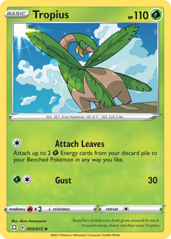Tropius #05/72 Uncommon (Reverse Holofoil) / Shining Fates