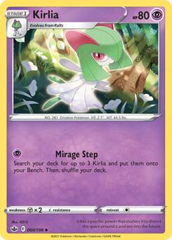 Kirlia #060/198 Uncommon (Reverse Holofoil) / Chilling Reign