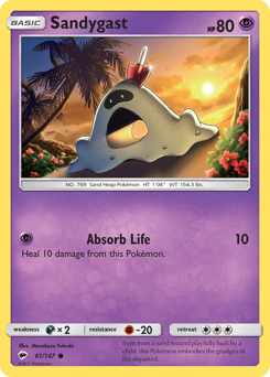 Sandygast #061/147 Common (Reverse Holofoil) / Burning Shadows