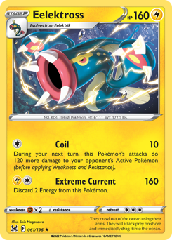 Eelektross #061/196 Rare (Normal) / Lost Origin
