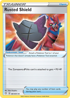 Rusted Shield #61/72 Uncommon (Reverse Holofoil) / Shining Fates