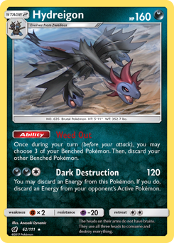Hydreigon #062/111 Rare (Normal) / Crimson Invasion