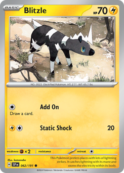 Blitzle #062/191 Common (Reverse Holofoil) / Surging Sparks