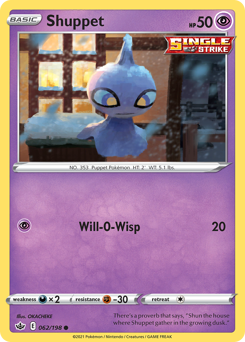 Shuppet #062/198 Common / Chilling Reign