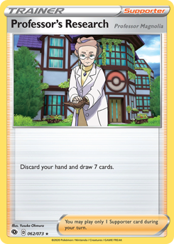 Professor's Research (Professor Magnolia) #62/73 Holo Rare (Holofoil) / Champion's Path