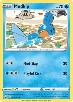 Mudkip #062/264 Common (Reverse Holofoil) / Fusion Strike
