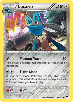 Lucario #063/124 Holo Rare (Holofoil) / Fates Collide
