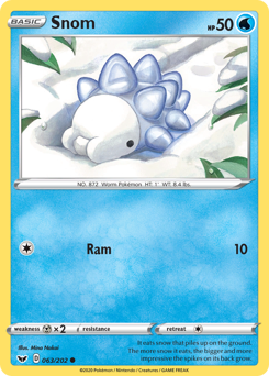 Snom #063/202 Common (Reverse Holofoil) / Sword & Shield