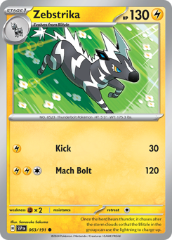 Zebstrika #063/191 Common / Surging Sparks
