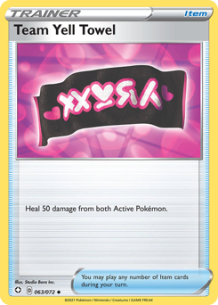 Team Yell Towel #63/72 Uncommon (Reverse Holofoil) / Shining Fates