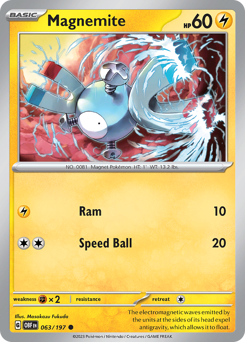 Magnemite #063/197 Common / Obsidian Flames