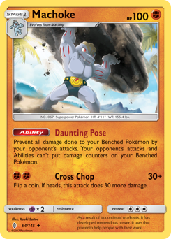 Machoke #064/145 Uncommon (Reverse Holofoil) / Guardians Rising