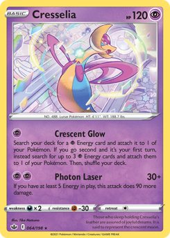 Cresselia #064/198 Holo Rare (Reverse Holofoil) / Chilling Reign