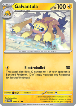 Galvantula #065/182 Common (Reverse Holofoil) / Paradox Rift
