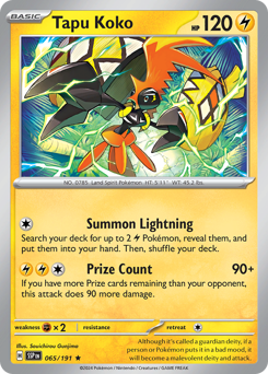 Tapu Koko #065/191 Rare (Holofoil) / Surging Sparks