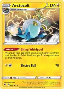 Ampharos #057/189 Rare (Reverse Holofoil) / Darkness Ablaze