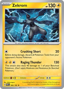 Zekrom #066/182 Rare (Holofoil) / Paradox Rift
