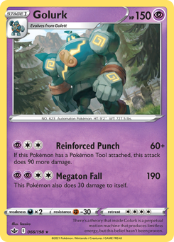 Golurk #066/198 Rare (Reverse Holofoil) / Chilling Reign