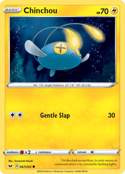 Chinchou #067/202 Common / Sword & Shield