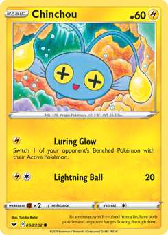Chinchou #068/202 Common / Sword & Shield