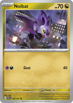 Noibat #68/91 Common / Paldean Fates