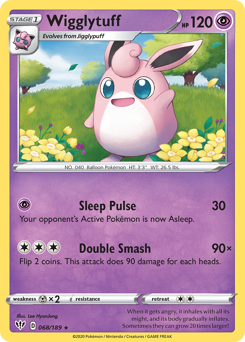 Wigglytuff #068/189 Rare (Reverse Holofoil) / Darkness Ablaze