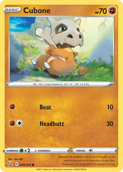 Cubone #069/163 Common / Battle Styles