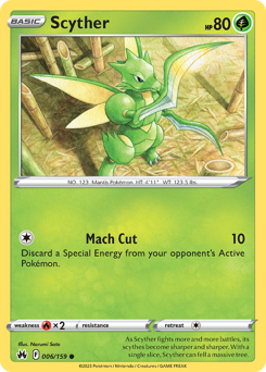 Scyther #006/159 Common / Crown Zenith
